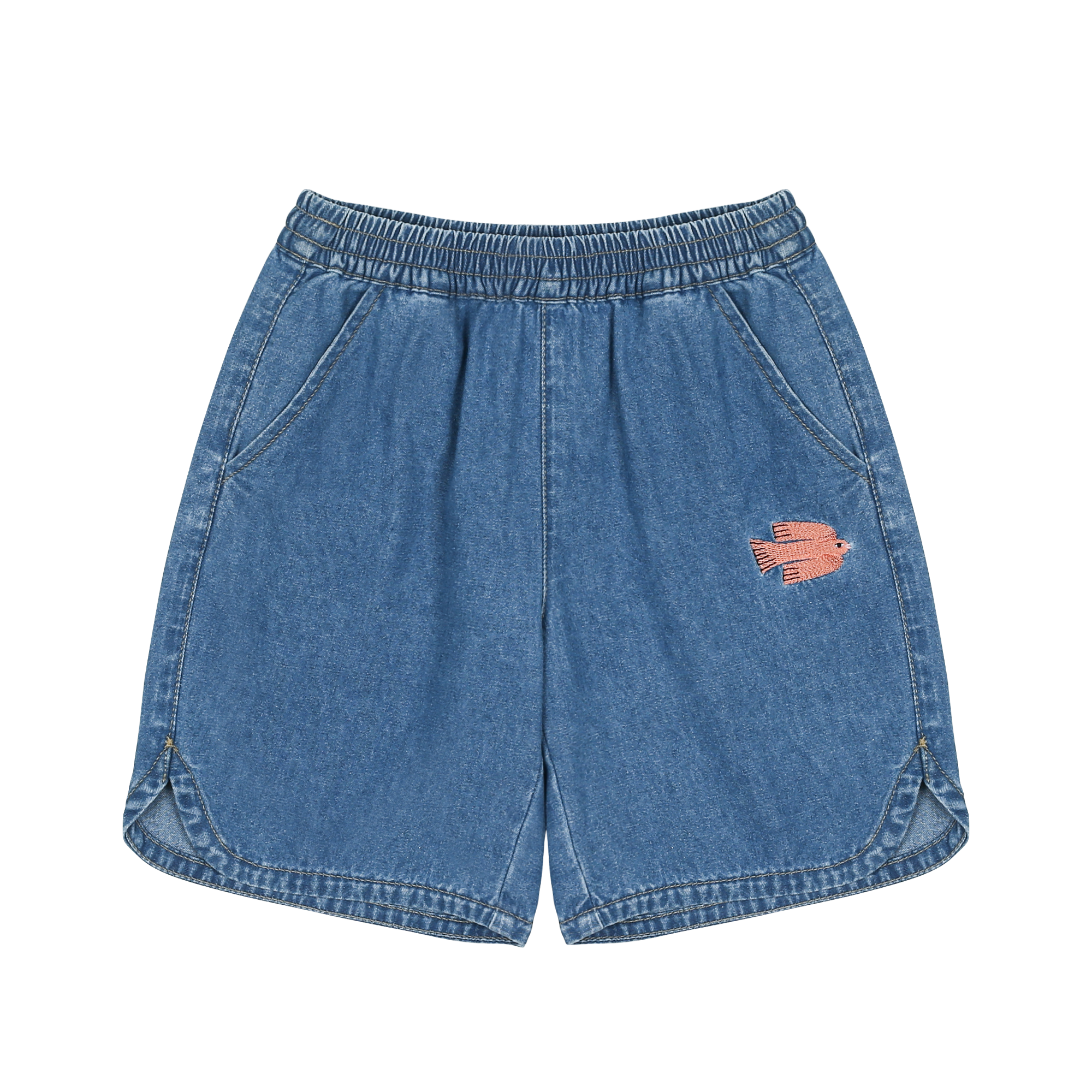 Jelly Mallow - bird denim shorts