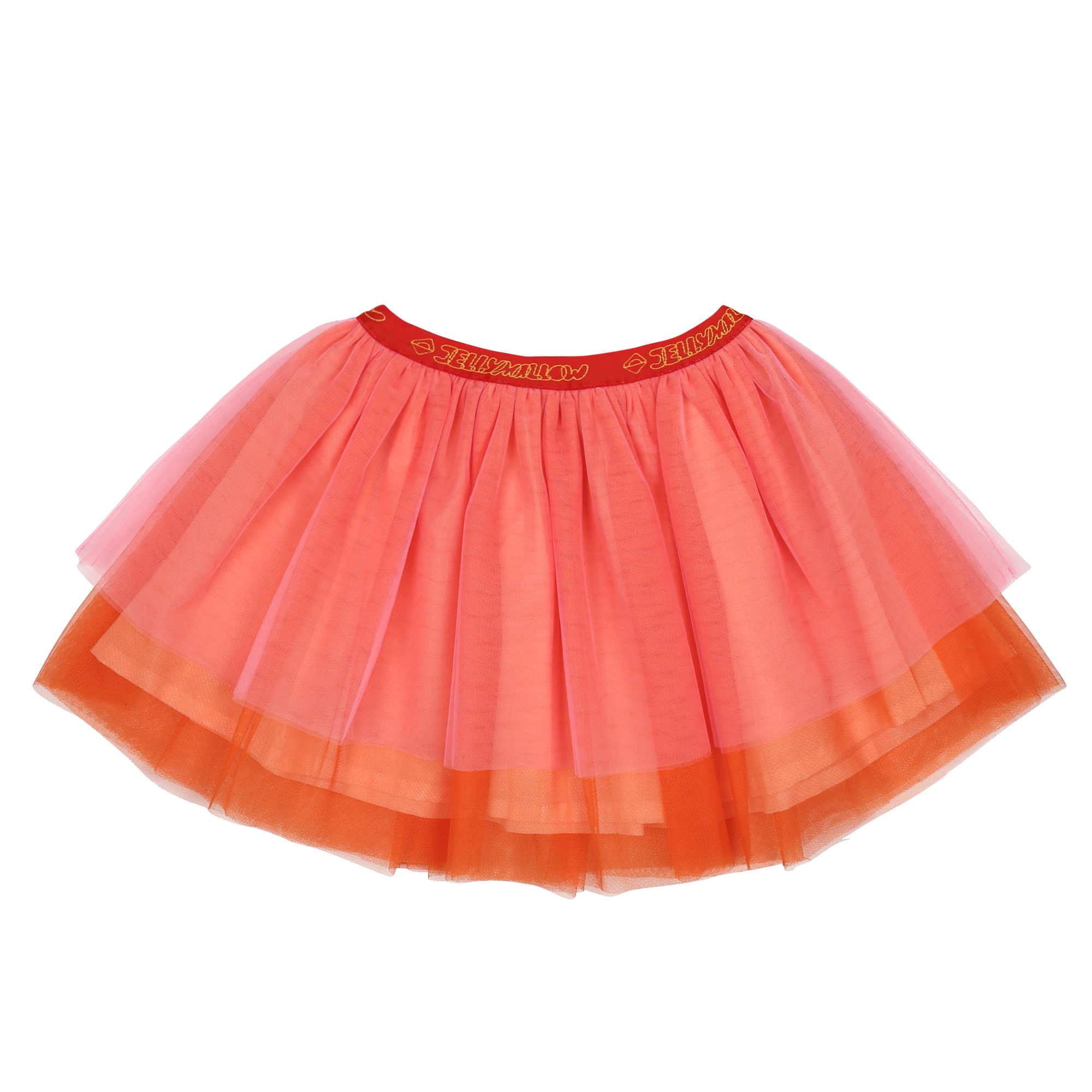 Jelly Mallow - pink tiered skirt