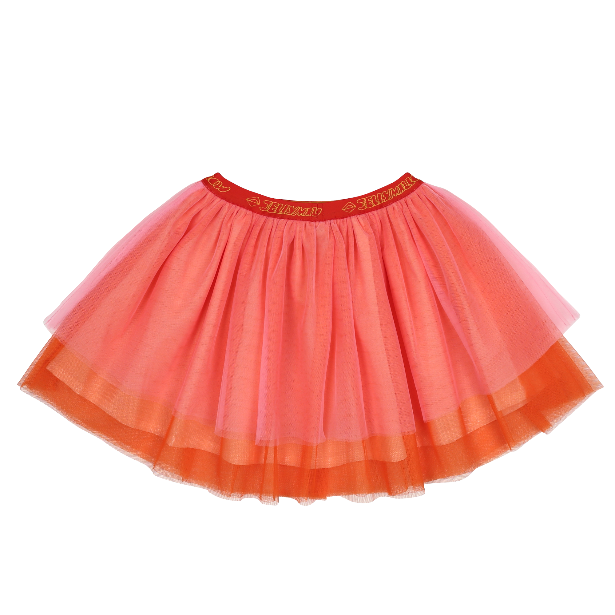 Jelly Mallow - pink tiered skirt