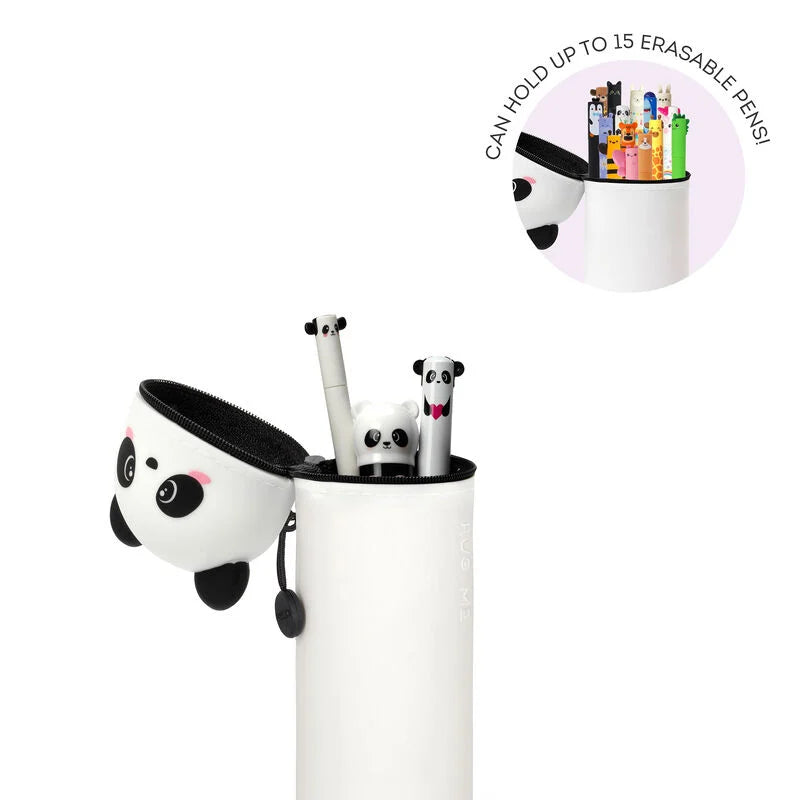 Legami - 2 in 1 silicone pencil case - kawaii - panda