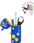 Legami - 2 in 1 silicone pencil case - kawaii - monster