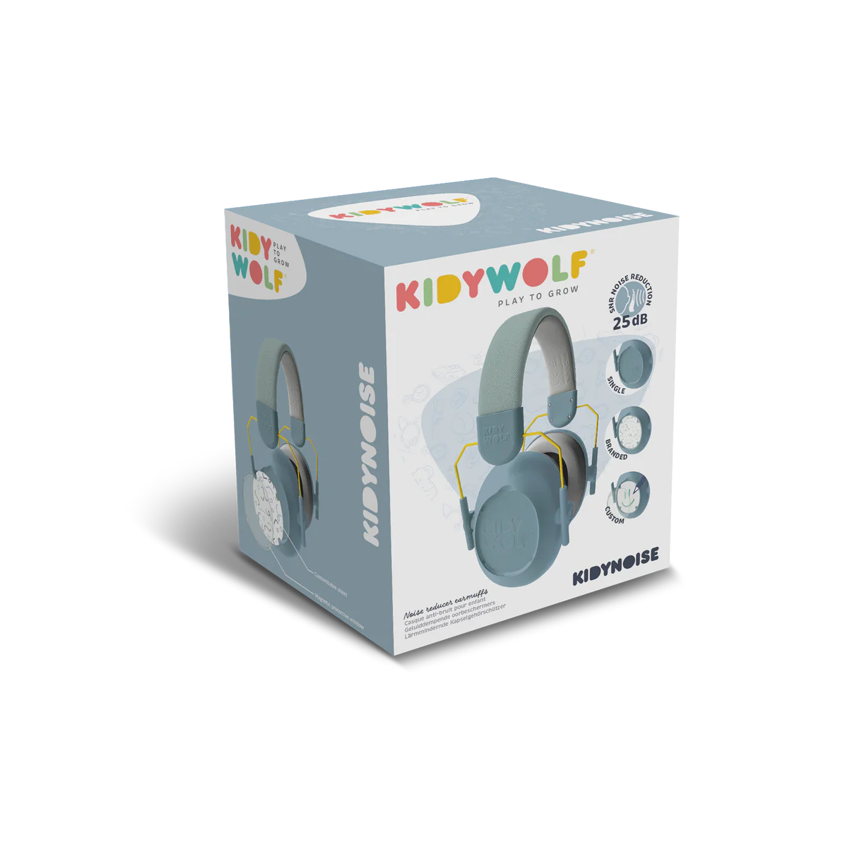 Kidywolf - kidynoise - noise reducing headphone - blue
