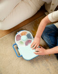 Gobe - lunchbox with snack spinner - blueberry blue