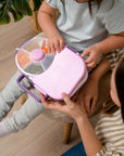 Gobe - lunchbox with snack spinner - grape purple