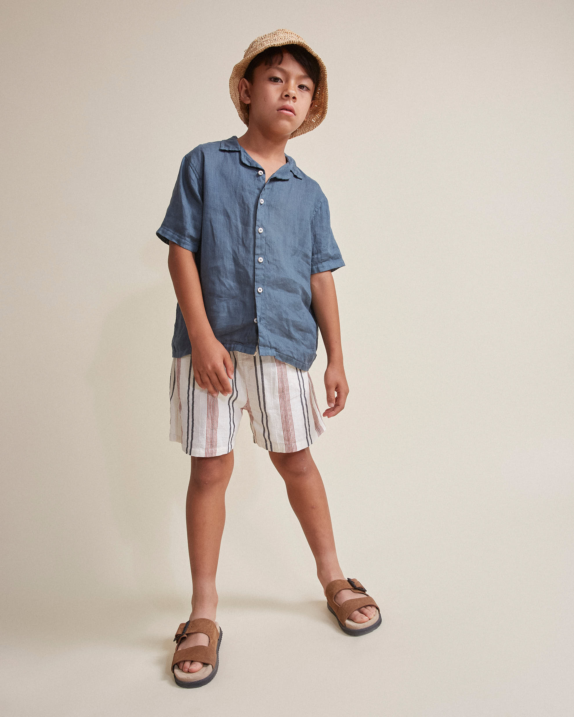 Buho - kids - etnic bermuda - stripes