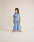 Buho - kids - denim wide pants - denim