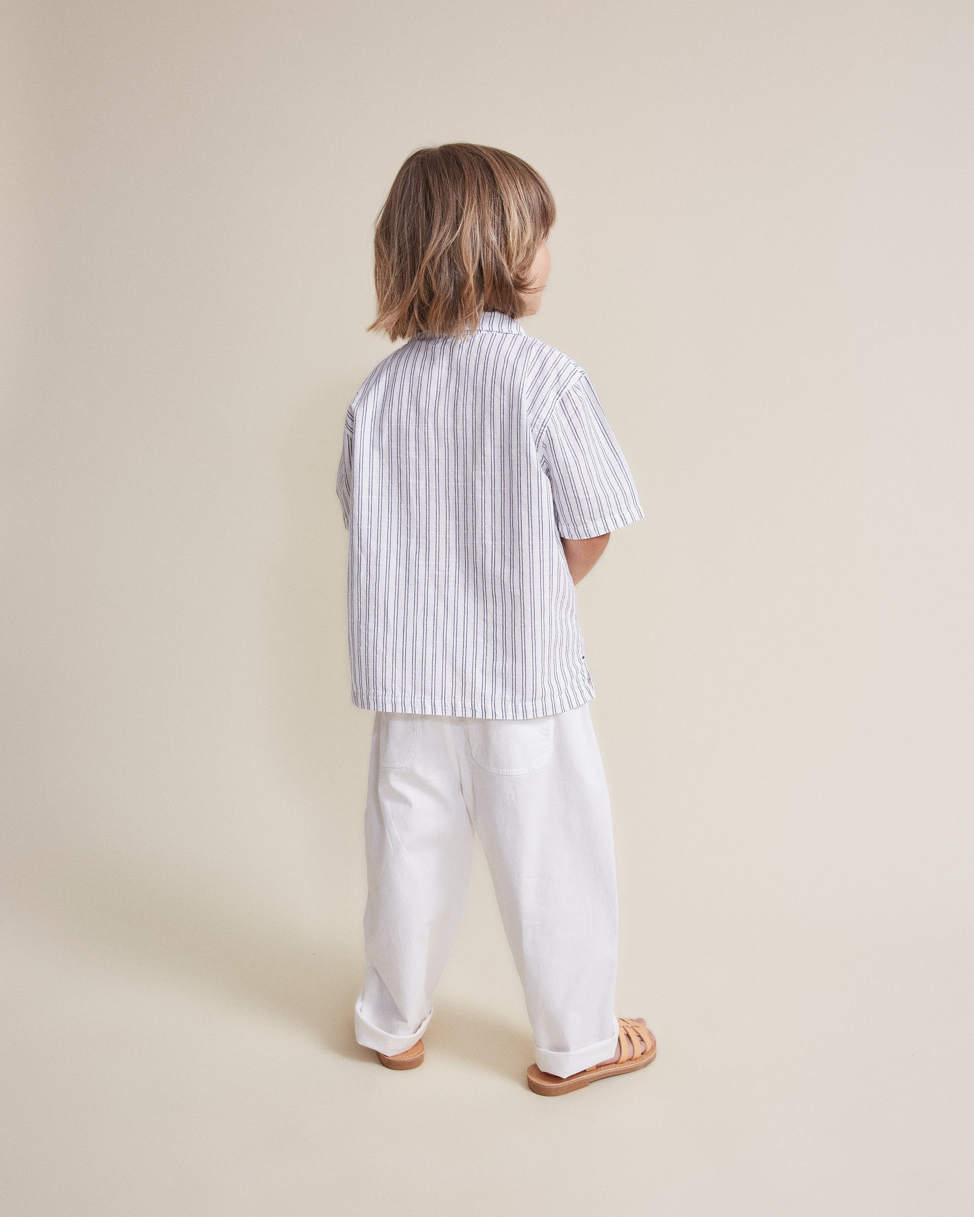 Buho - kids - stripes shirt - white