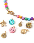 Loveissue - charm - smiley - glitter - gold