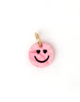 Loveissue - charm - smiley - resin - pink