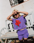 Lotie Kids - sleeveless t-shirt - bigg poppy - violet