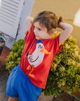 Lotie Kids - t-shirt - seagull - red