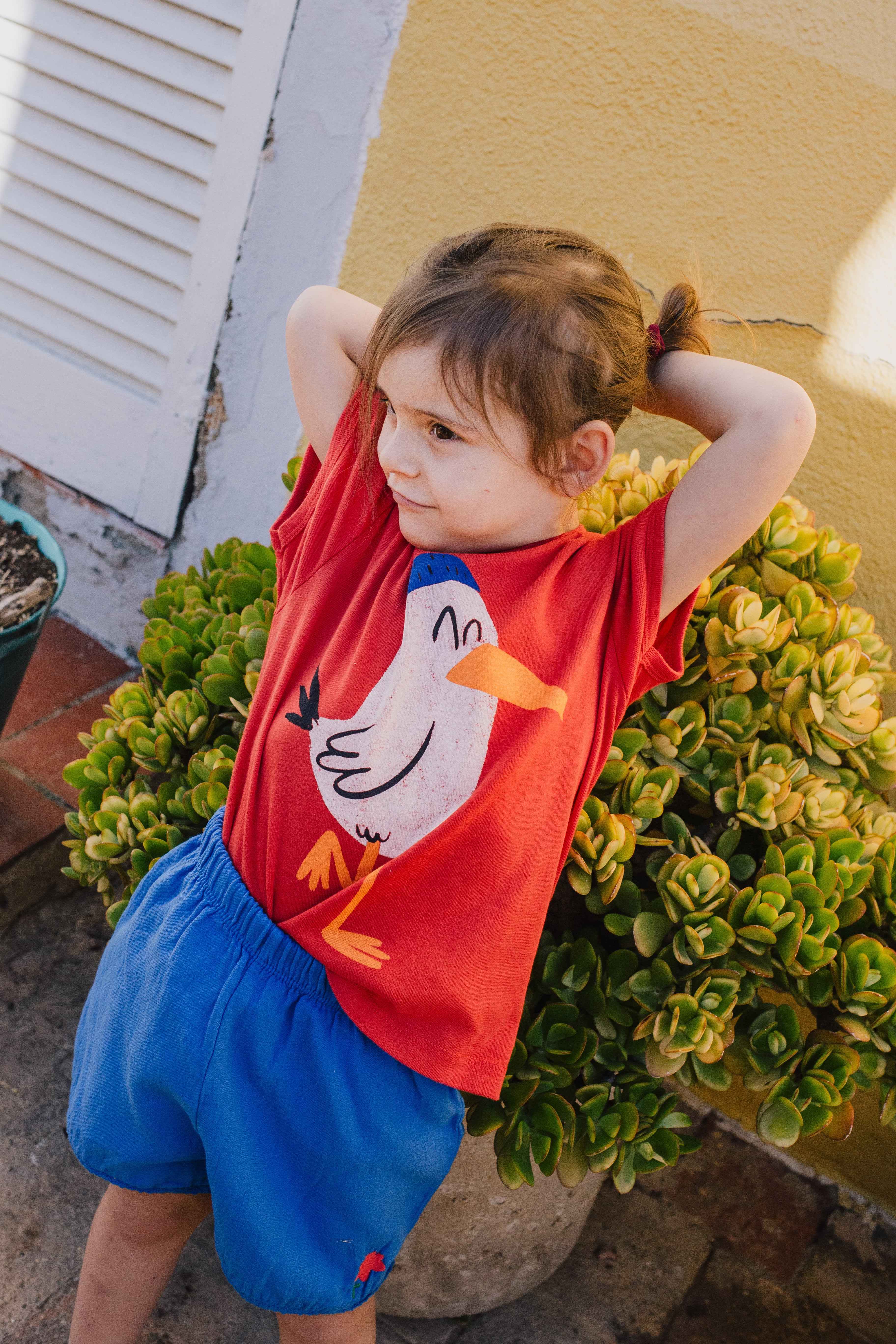 Lotie Kids - woven shorts - poppy - royal blue