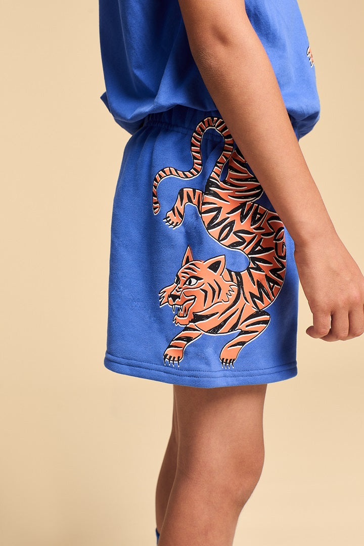 Maison Mangostan - tiger short - blue