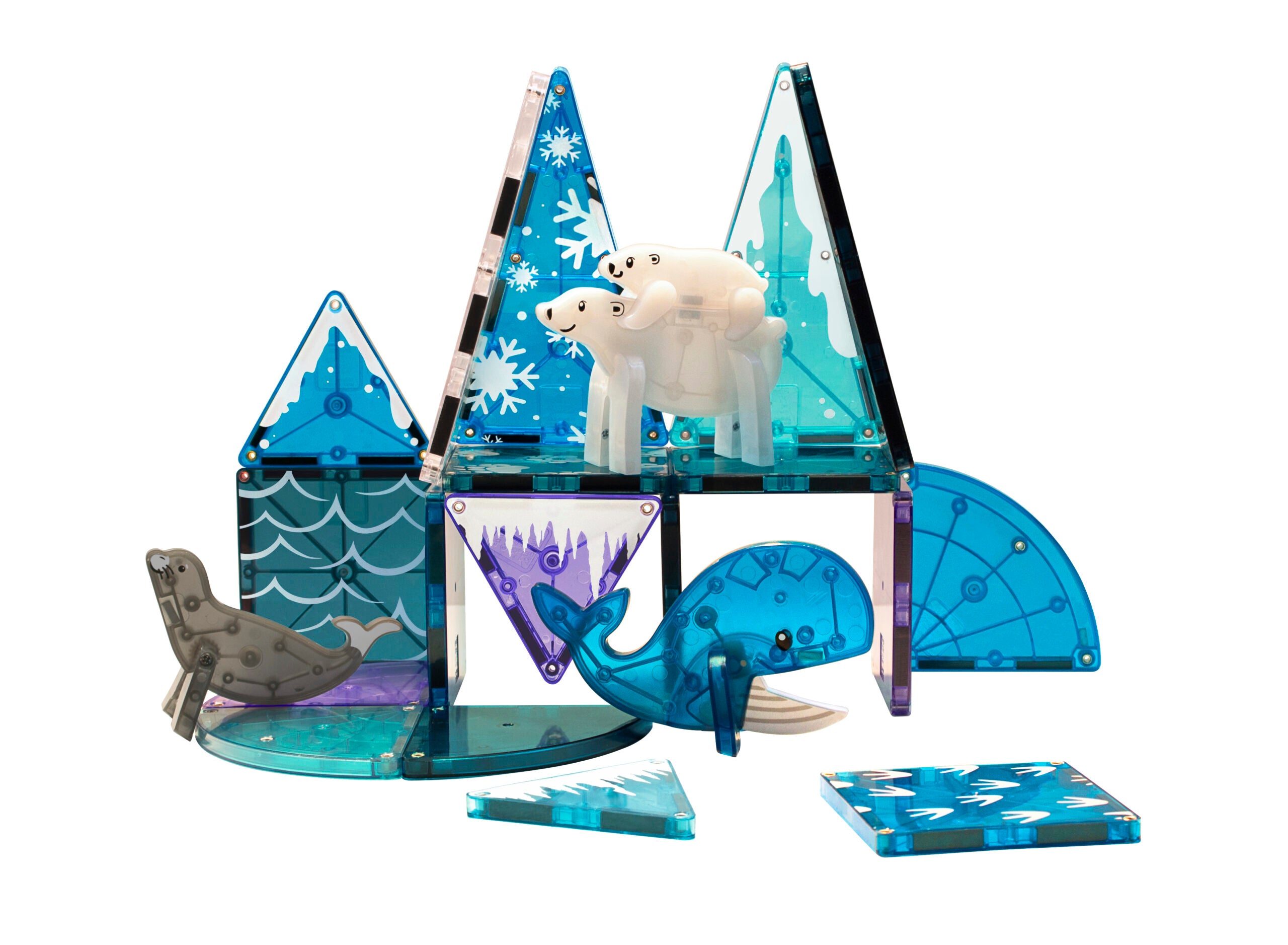 Magna Tiles - arctic animals - 25 stuks