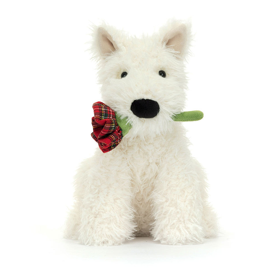 Jellycat - Munro scottie dog love you