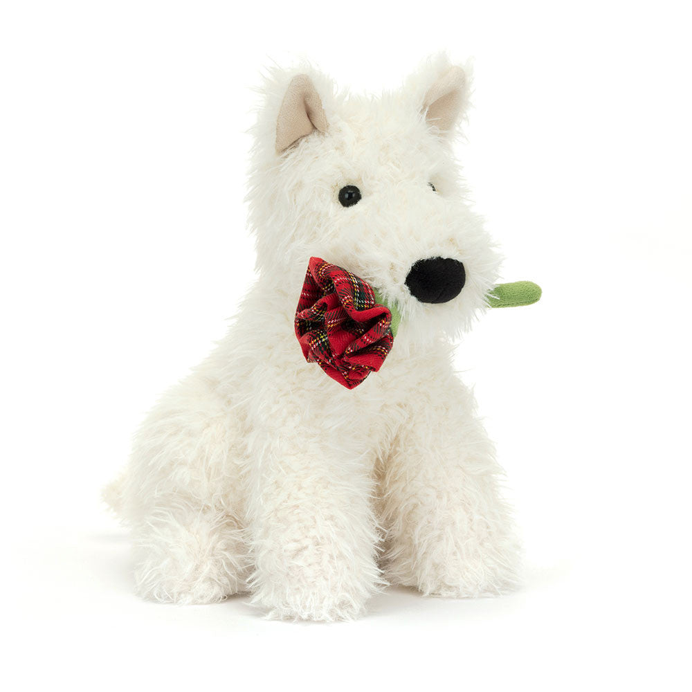 Jellycat - Munro scottie dog love you