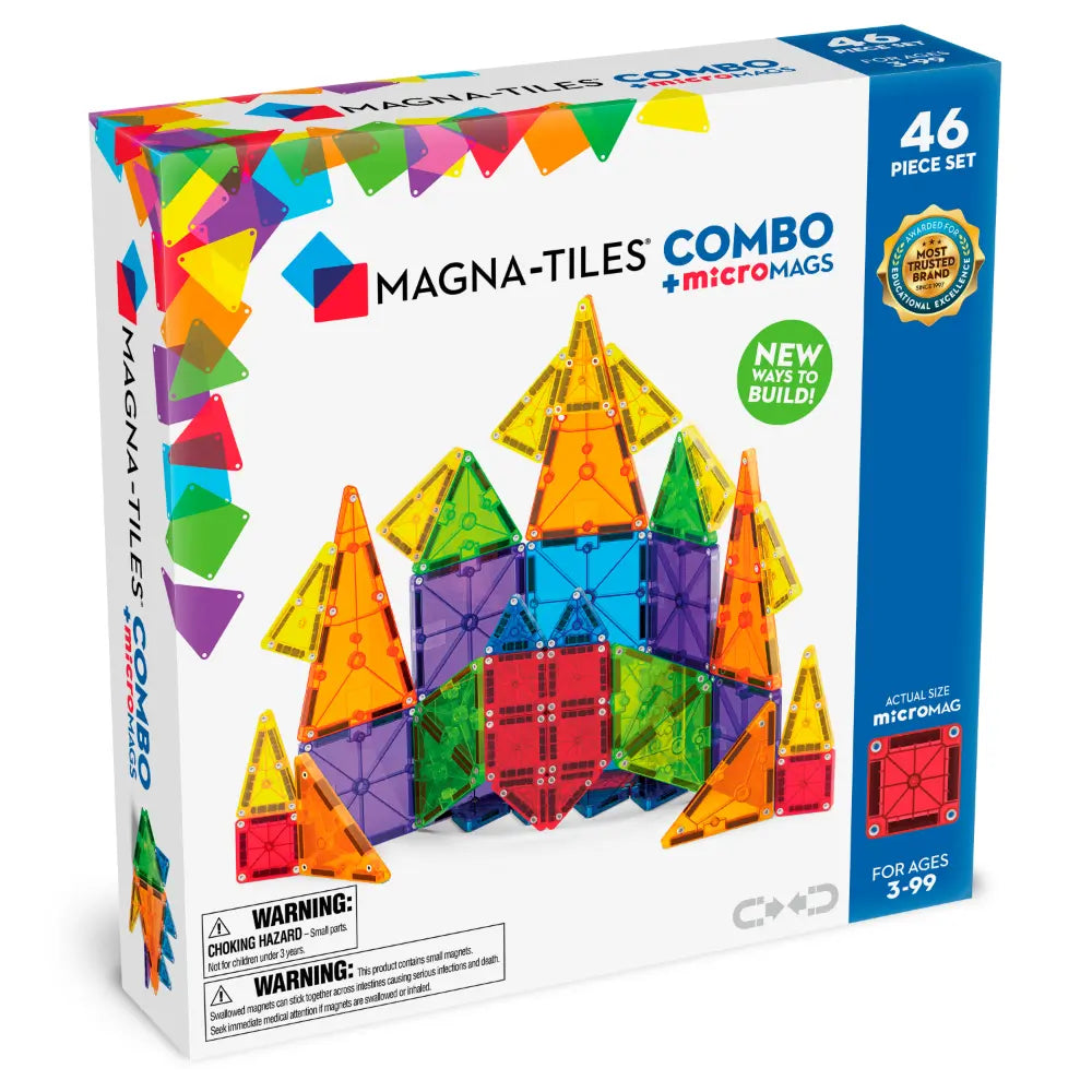 Magna Tiles - combo + micro mags - 46 blocks