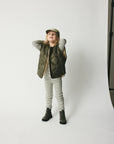 Brunobruno nation - molly reversible vest - dusty olive green