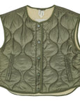 Brunobruno nation - molly reversible vest - dusty olive green