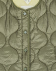 Brunobruno nation - molly reversible vest - dusty olive green