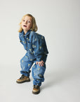 Brunobruno nation - nohr denim shirt - mid blue mushroom