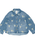 Brunobruno nation - nohr denim shirt - mid blue mushroom