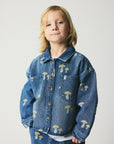 Brunobruno nation - nohr denim shirt - mid blue mushroom