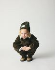 Brunobruno nation - nohr corduroy teddy jacket - dusty olive green
