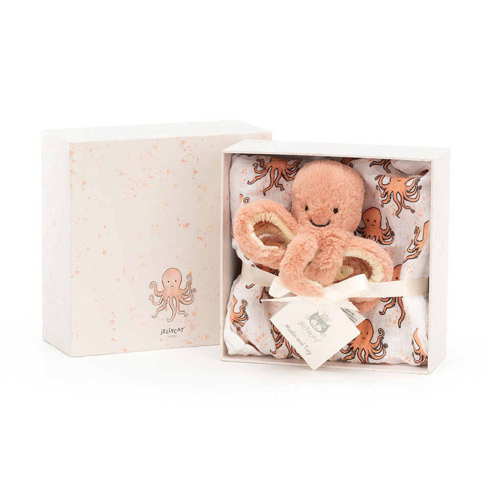 Jellycat -  Odell octopus gift set