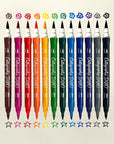 Ooly - calligraphy - 12 double-ended markers