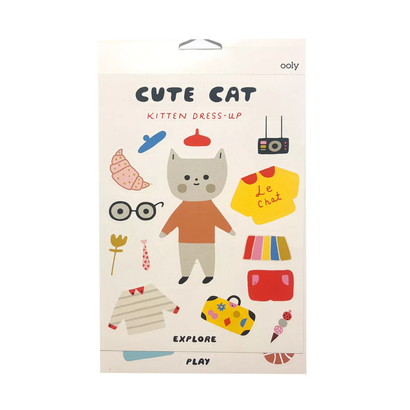 Ooly - stickyville stickers - dress up cats