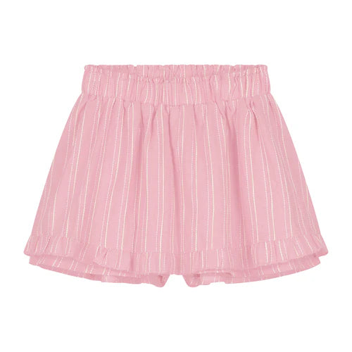 Charlie Petite - olivia skirt short - pink/white stripes