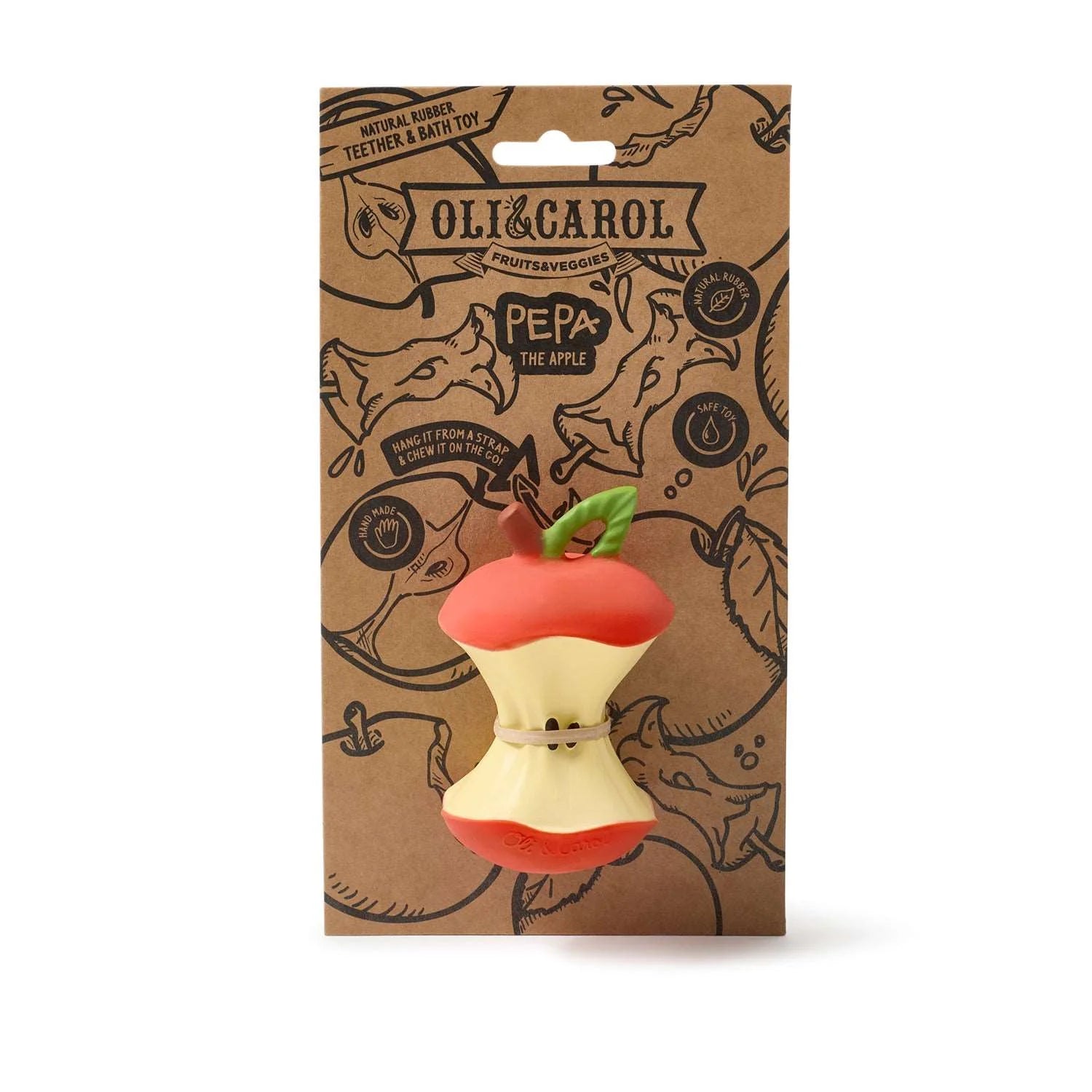 Oli &amp; Carol - pepa the apple baby teether