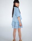 Repose Ams - ruffle skirt - bleached blue