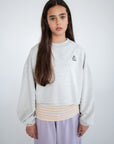 Repose Ams - crop sweatshirt - cream