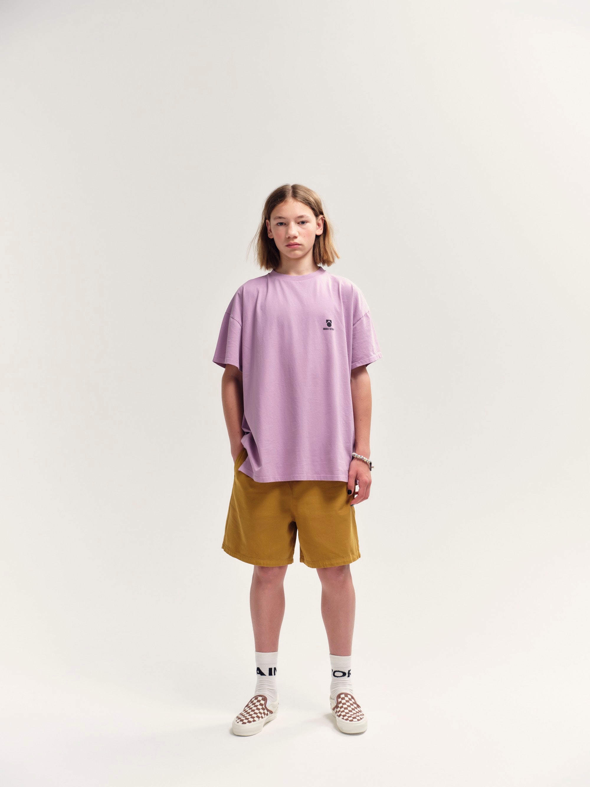 Main Story - oversized tee - lavendermist jersey