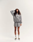 Main Story - fleece raglan sweatshirt - grey melange