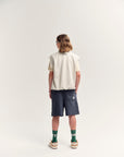 Main Story - fleece skate short - dark shadow