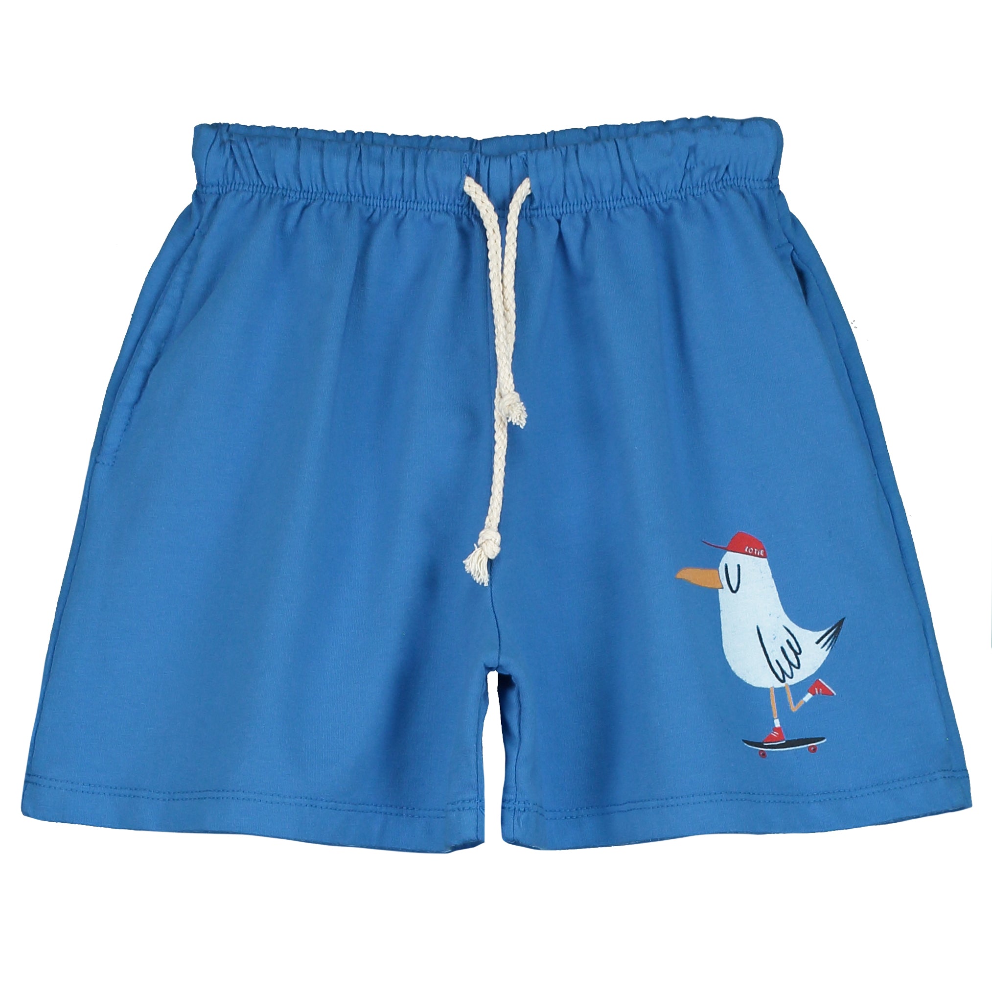 Lotie Kids - pocket shorts - skating seagull - royal blue