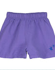 Lotie Kids - woven shorts - stars - violet