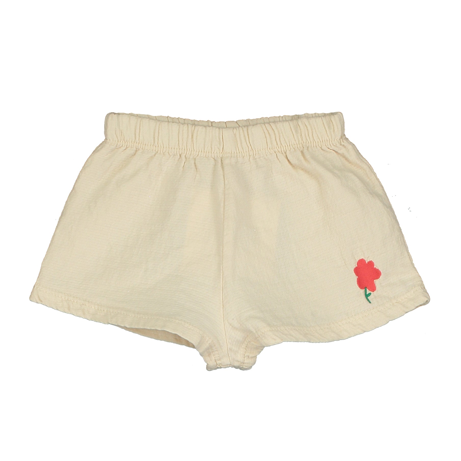 Lotie Kids - woven baby shorts - poppy - vanilla