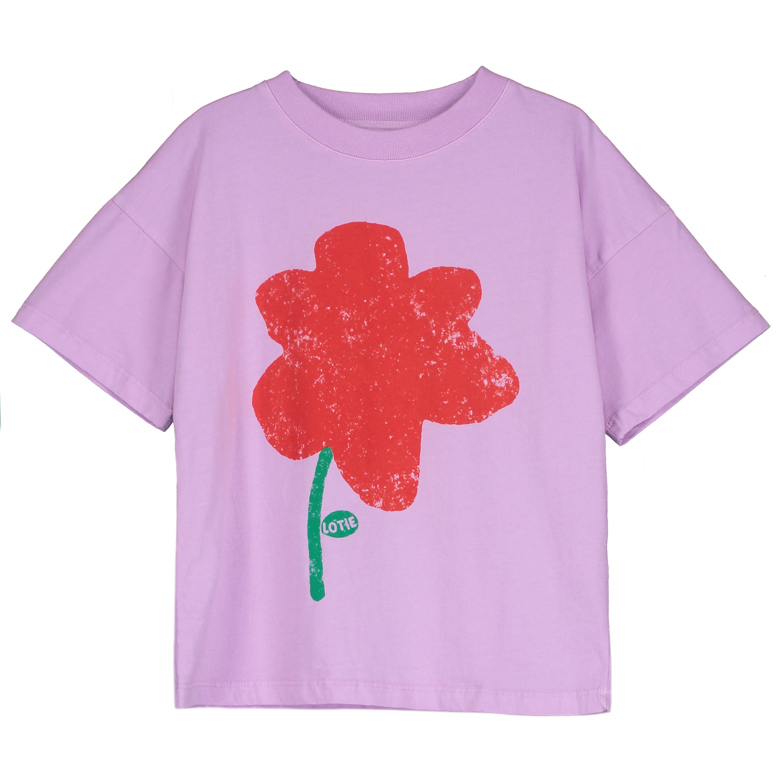 Lotie Kids - wide fit t-shirt - big poppy - verbena