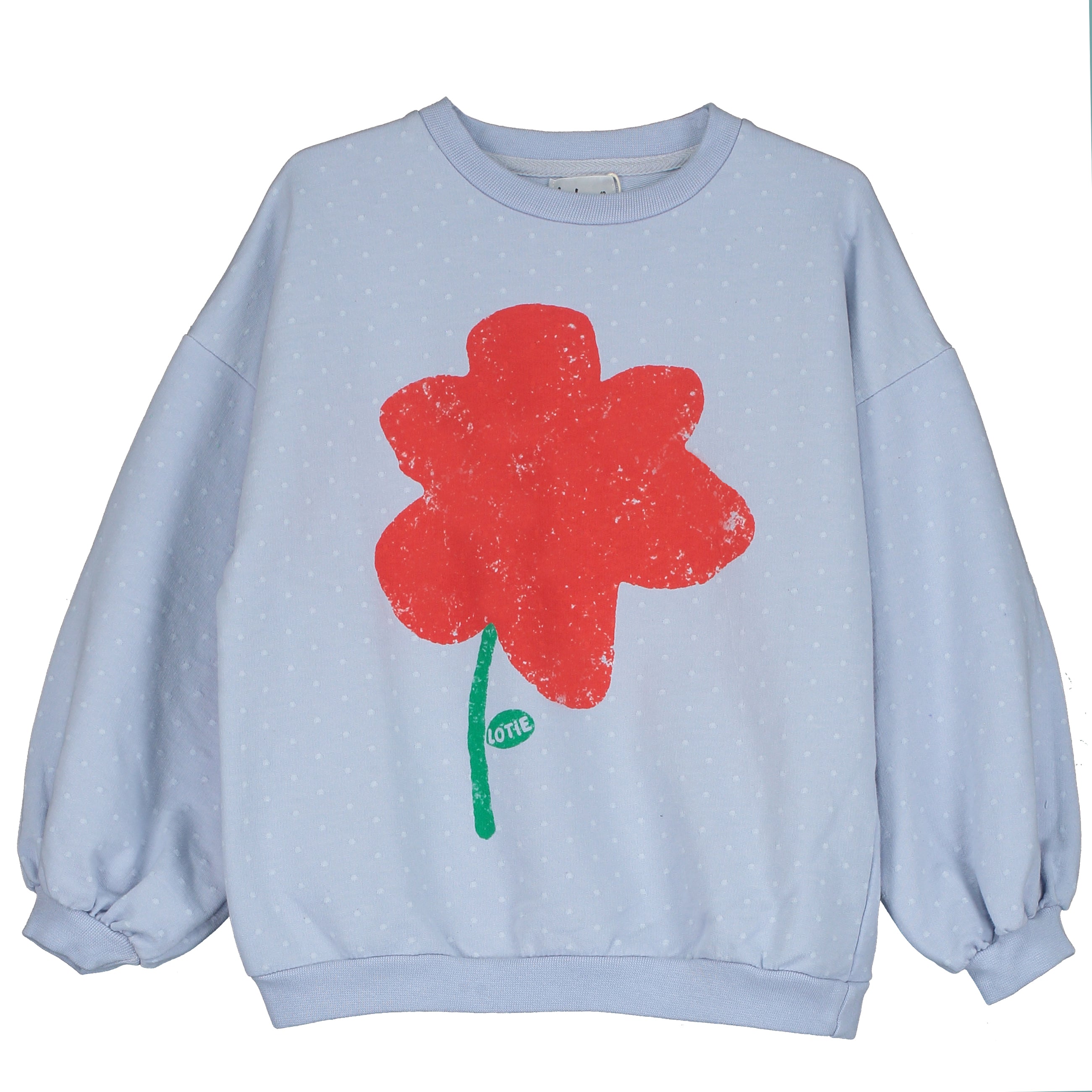 Lotie Kids - sweatshirt - big poppy - lavender