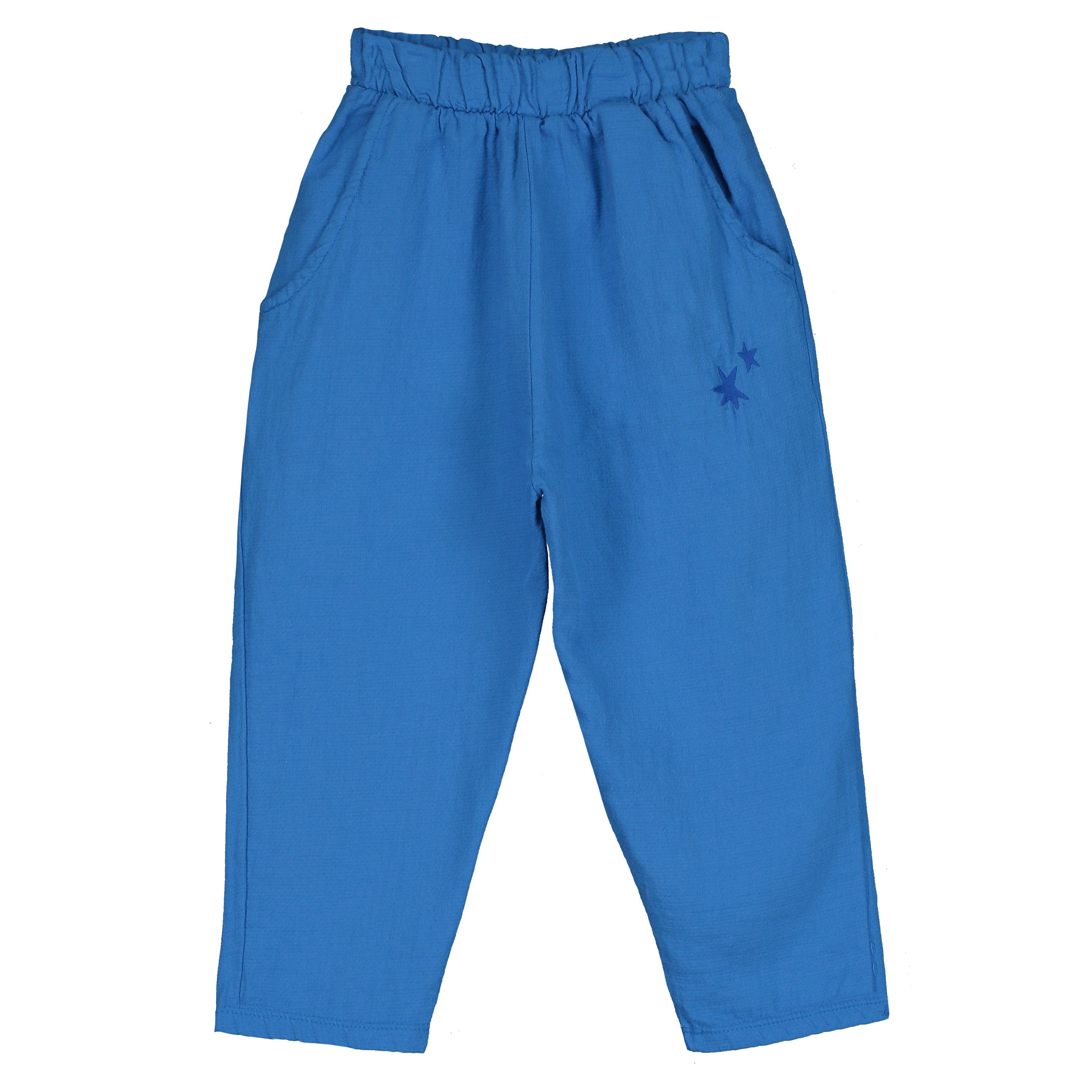 Lotie Kids - woven pants - stars - royal blue