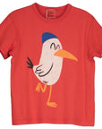 Lotie Kids - t-shirt - seagull - red