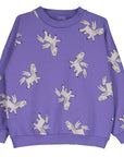 Lotie Kids - sweatshirt - pegasus allover - violet