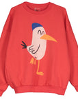 Lotie Kids - sweatshirt - seagull - red