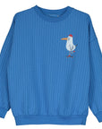 Lotie Kids - sweatshirt - skating seagull - royal blue