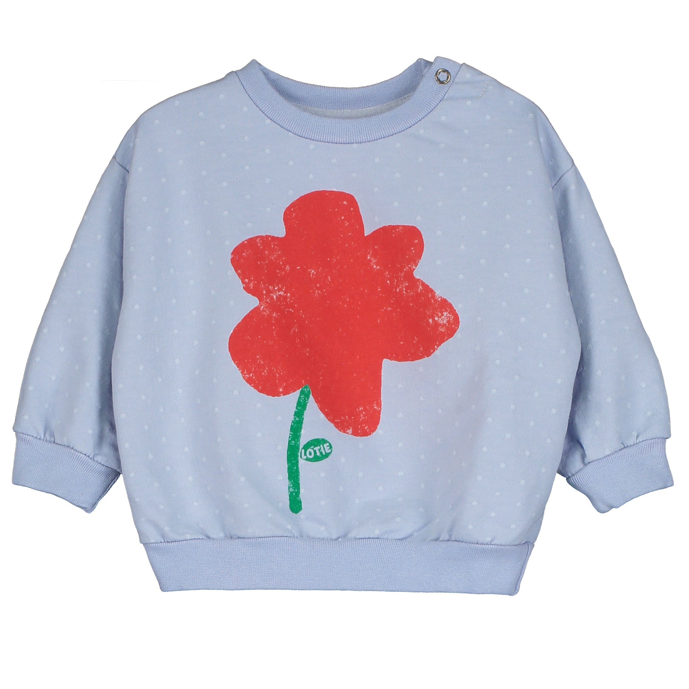 Lotie Kids - baby sweatshirt - big poppy - lavender