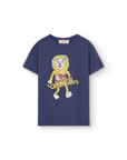 The animals observatory - rooster kids t-shirt - deep blue